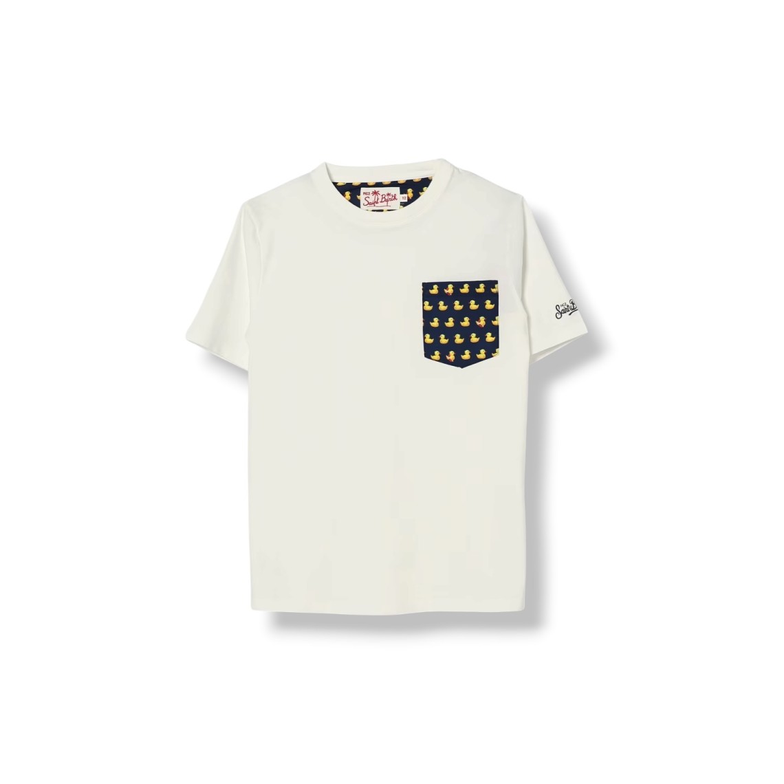 T-shirt in cotone con toppa stampata Mc2 Saint Barth