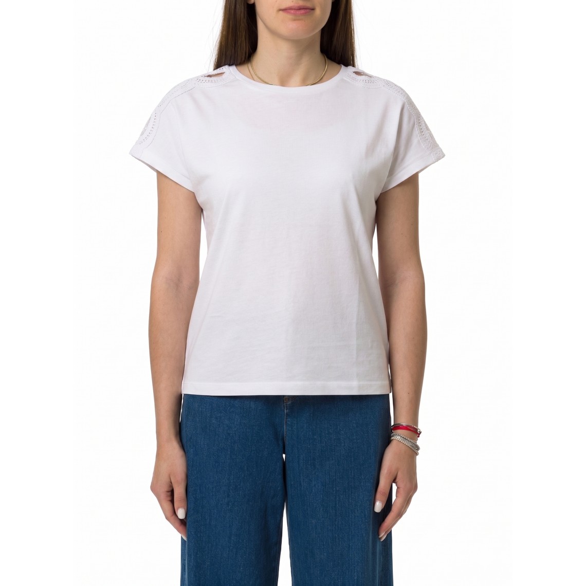 T-shirt in jersey di cotone Emme Marella