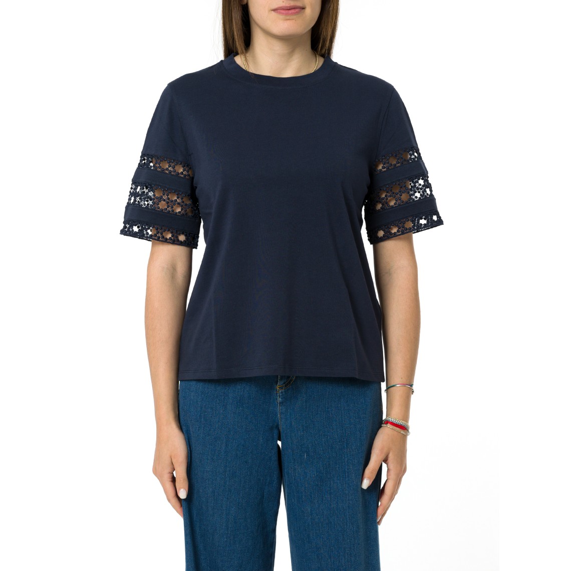 T-shirt con ricamo Emme Marella