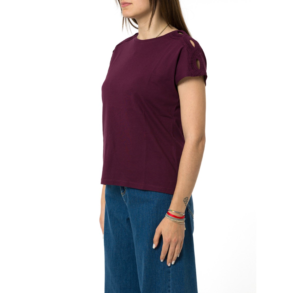 T-shirt in jersey di cotone Emme Marella