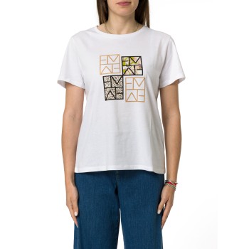 T-shirt in jersey di cotone Emme Marella