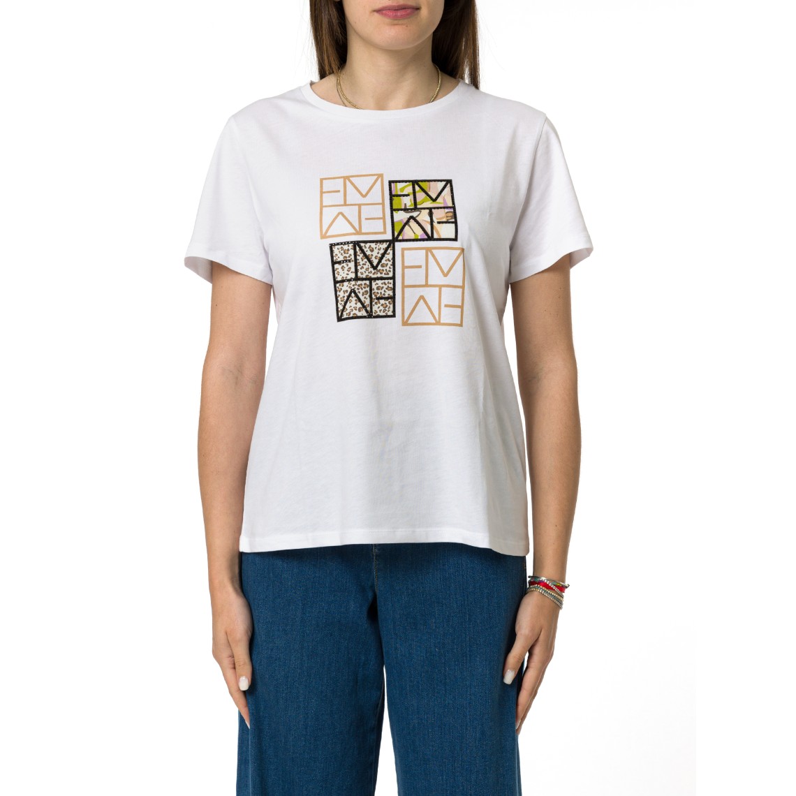 T-shirt in jersey di cotone Emme Marella