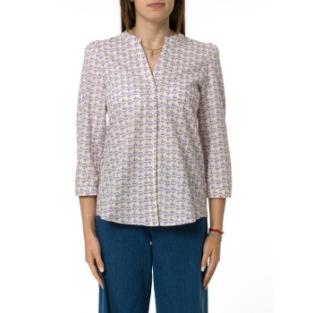 Camicia coreana con scollo a V Emme Marella