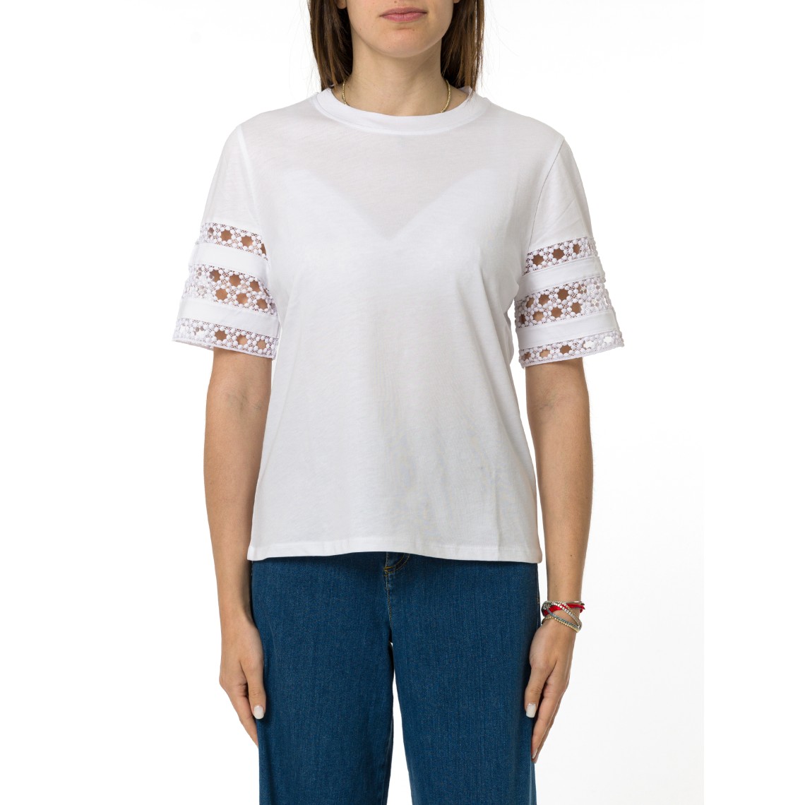 T-shirt con ricamo Emme Marella