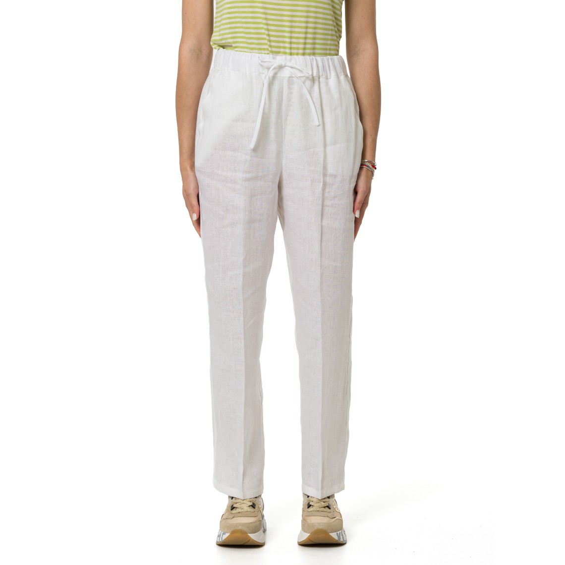 Joggers in tela di lino Emme Marella