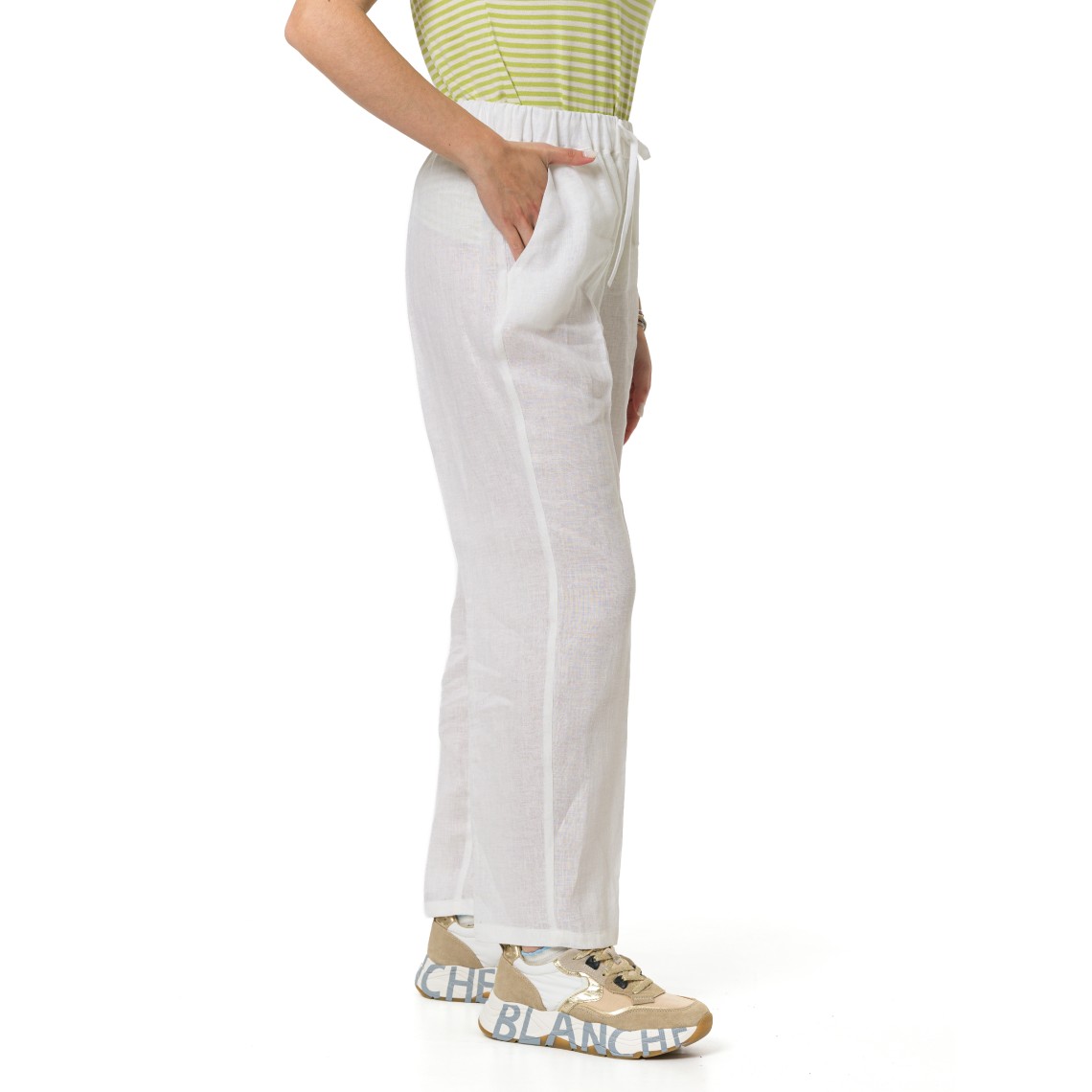 Joggers in tela di lino Emme Marella