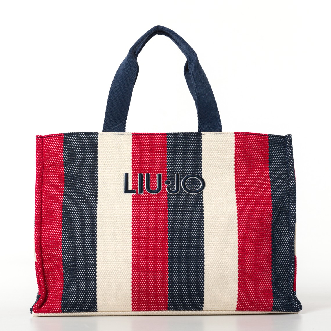 Borsa tote grande a righe Liu Jo