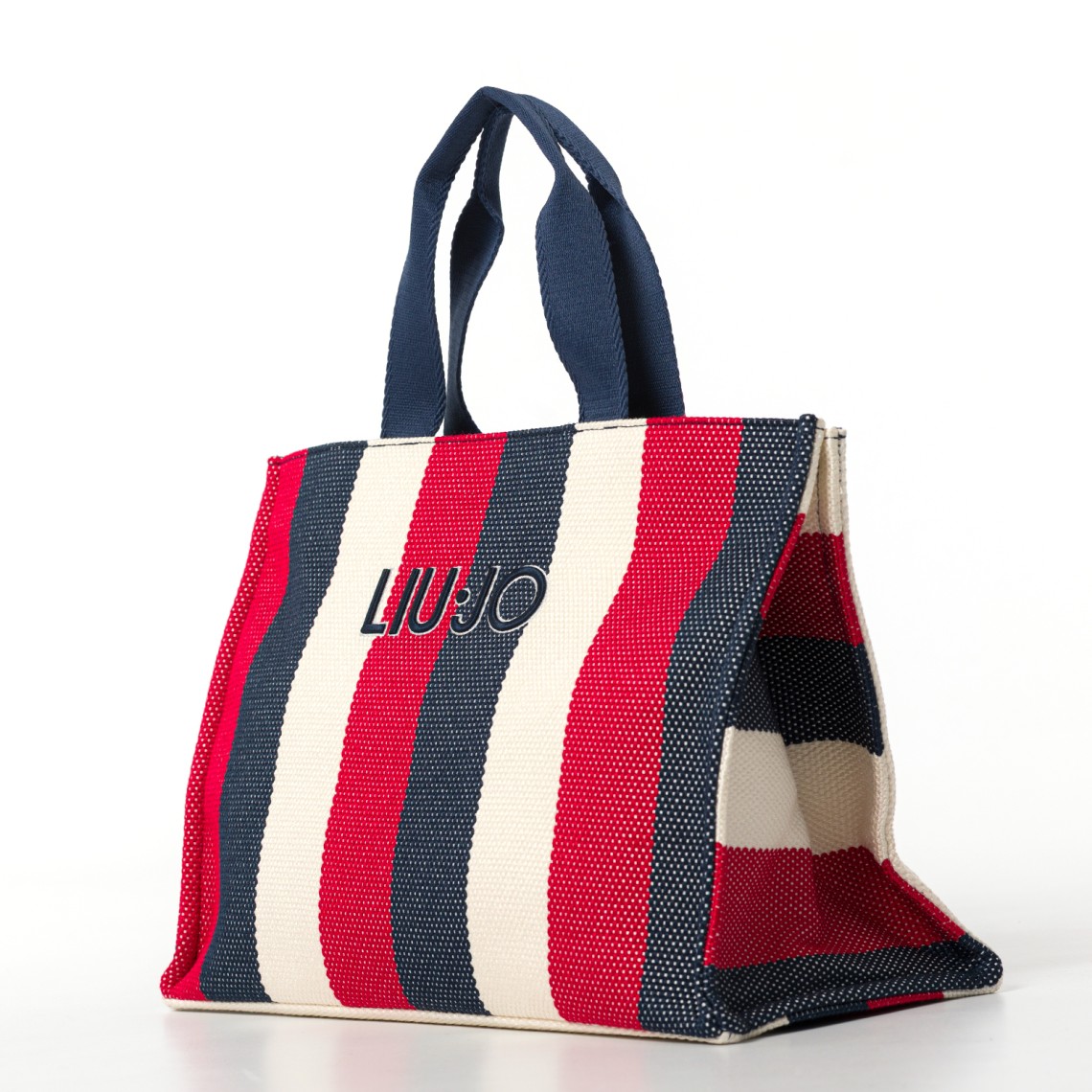 Borsa tote grande a righe Liu Jo