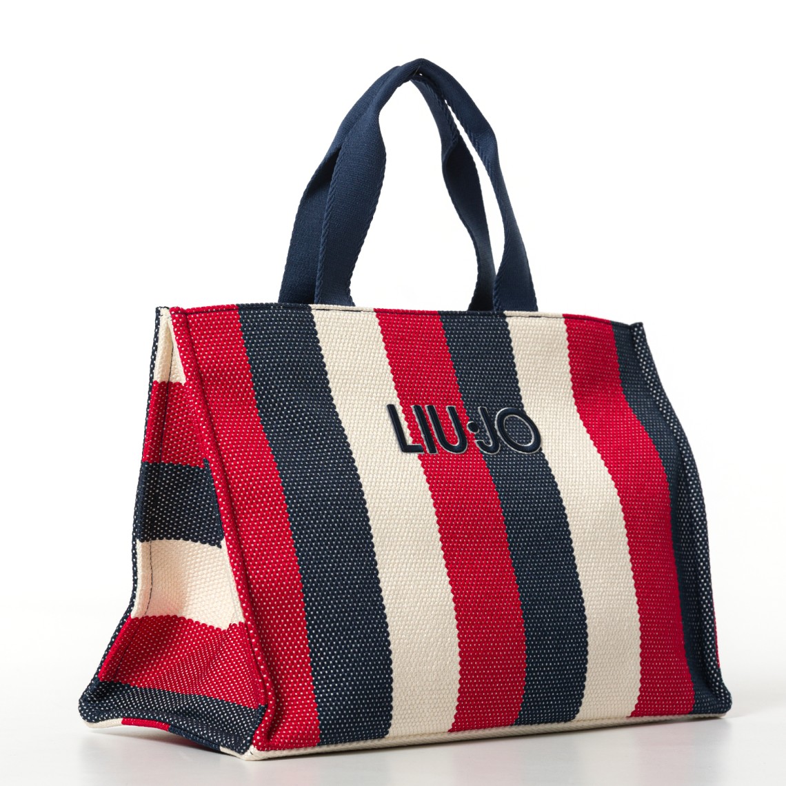 Borsa tote grande a righe Liu Jo