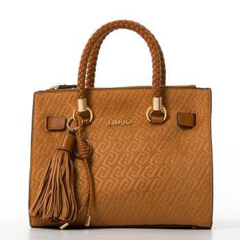 Borsa Liu Jo in camoscio sintetico con monogram goffrato