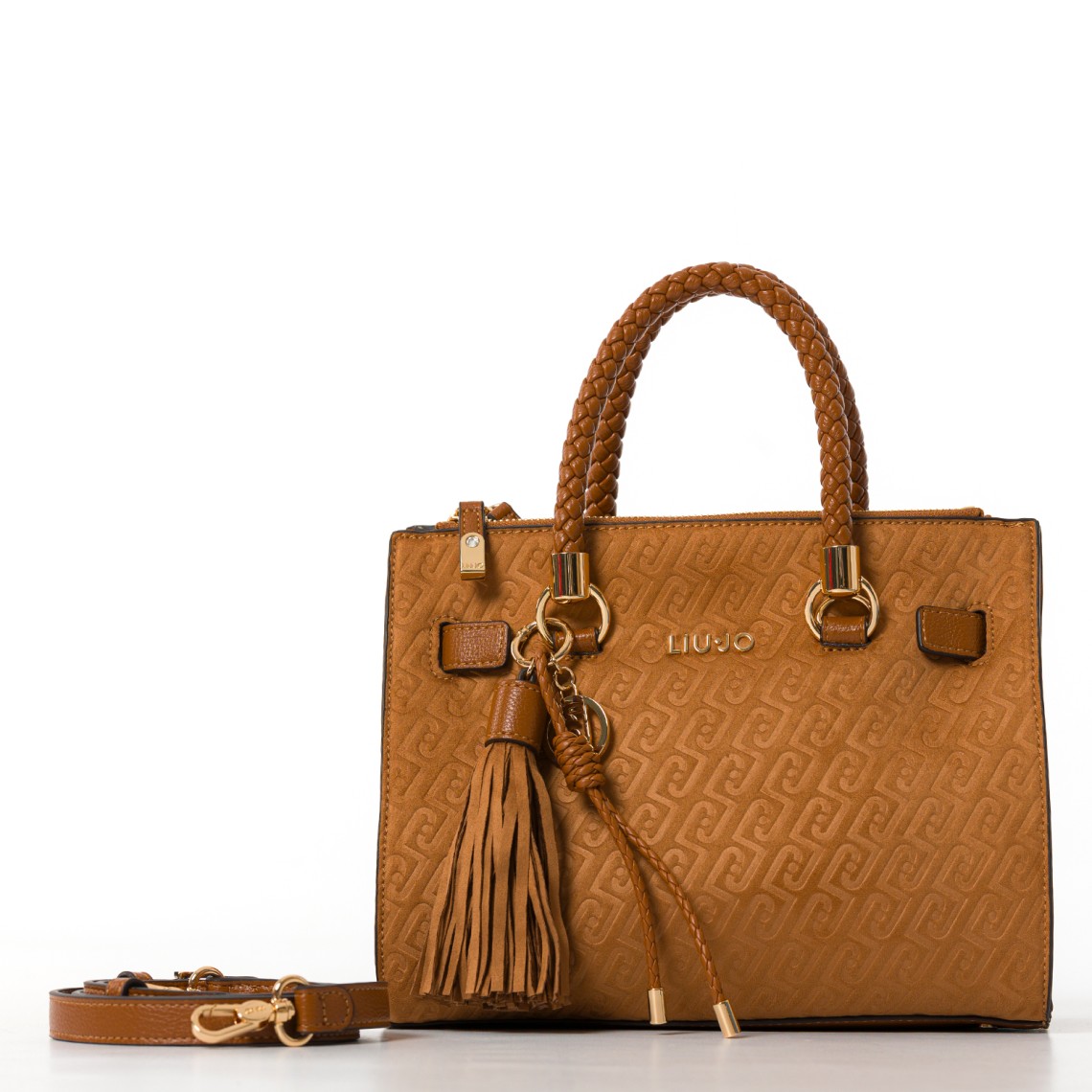 Borsa Liu Jo in camoscio sintetico con monogram goffrato