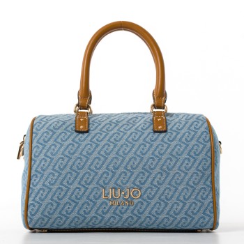 Borsa in denim con monogram jacquard Liu Jo