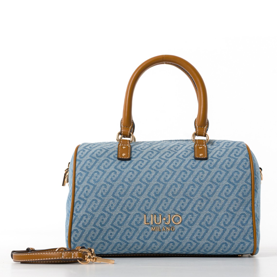 Borsa in denim con monogram jacquard Liu Jo
