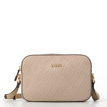 Borsa Camera Case in camoscio sintetico con monogram...