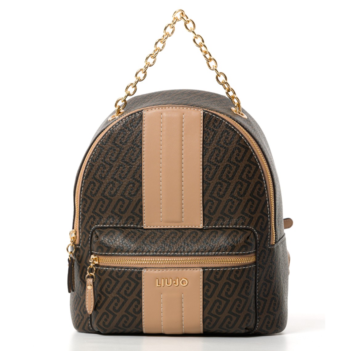 Zaino Liu Jo in pelle sintetica a grana con monogram all over