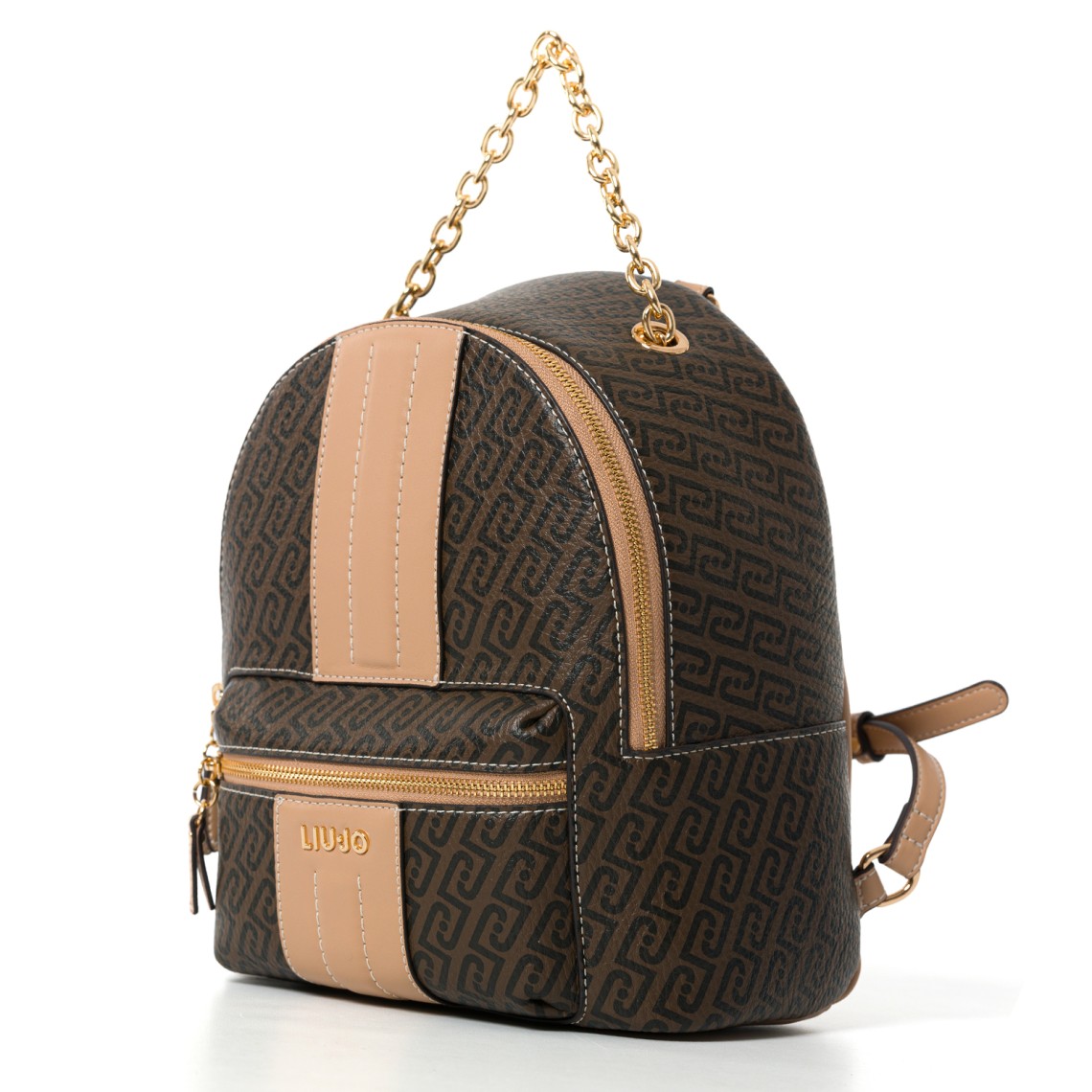 Zaino Liu Jo in pelle sintetica a grana con monogram all over
