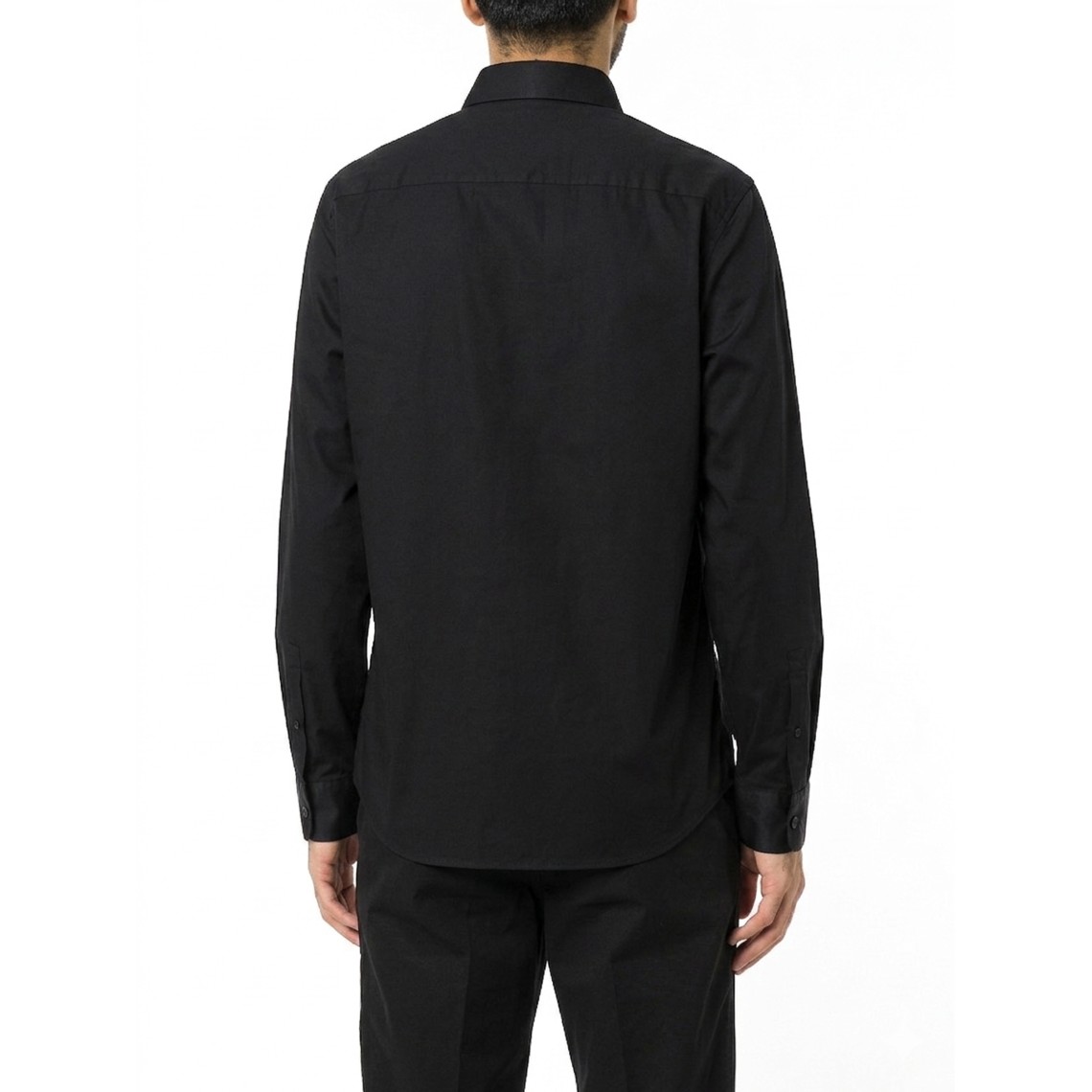 Camicia in satin di cotone stretch Armani Exchange