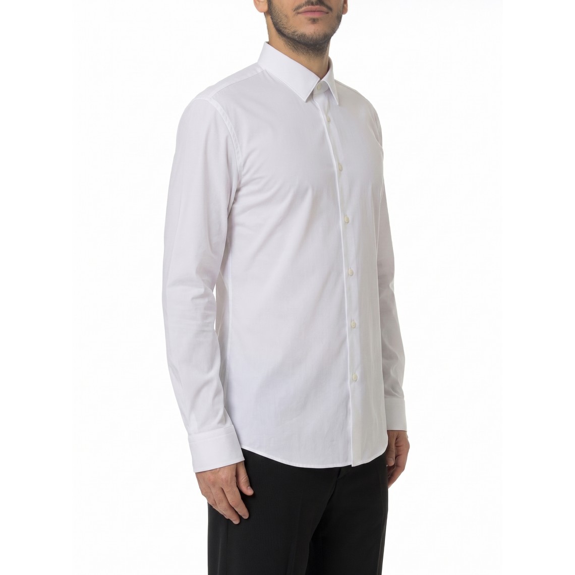 Camicia slim fit in jersey elasticizzato Boss