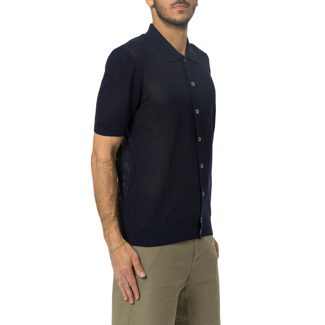 Polo in maglia traforata Gran Sasso