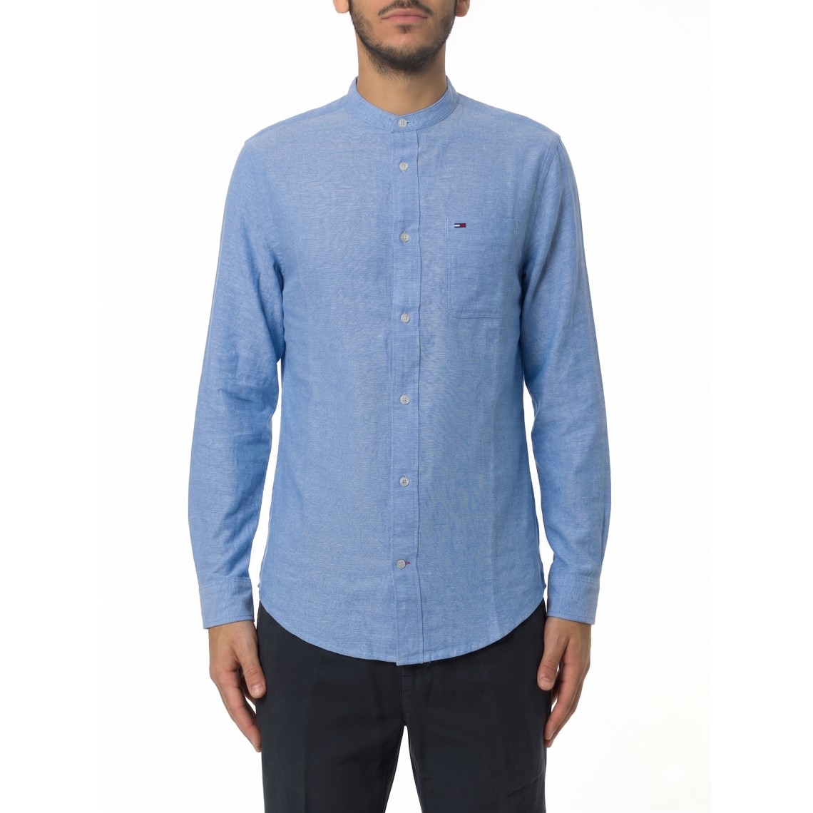 Camicia coreana in misto lino Tommy Jeans