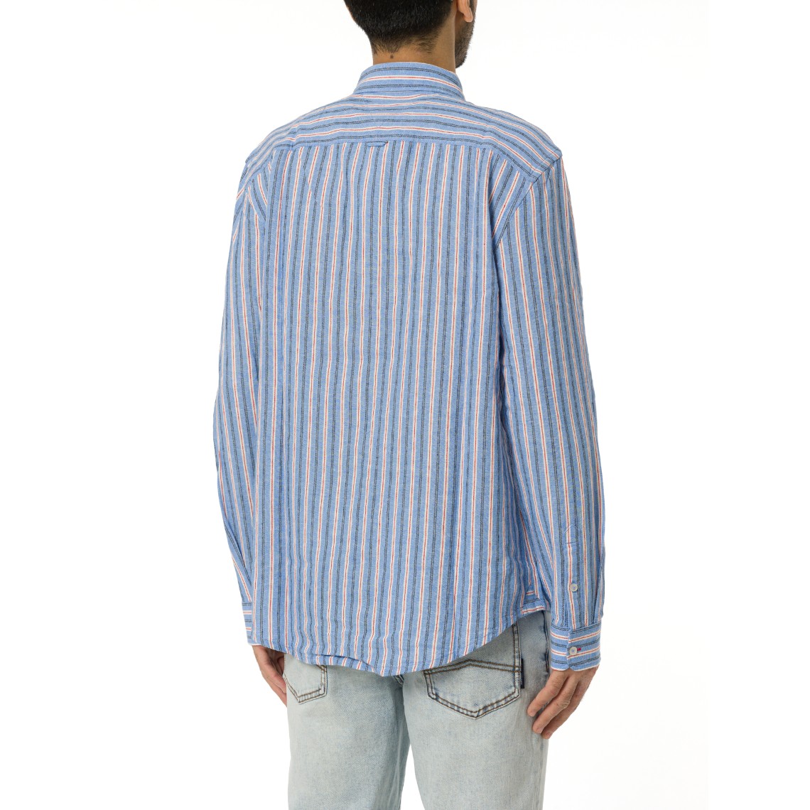 Camicia in misto lino a righe Tommy Jeans