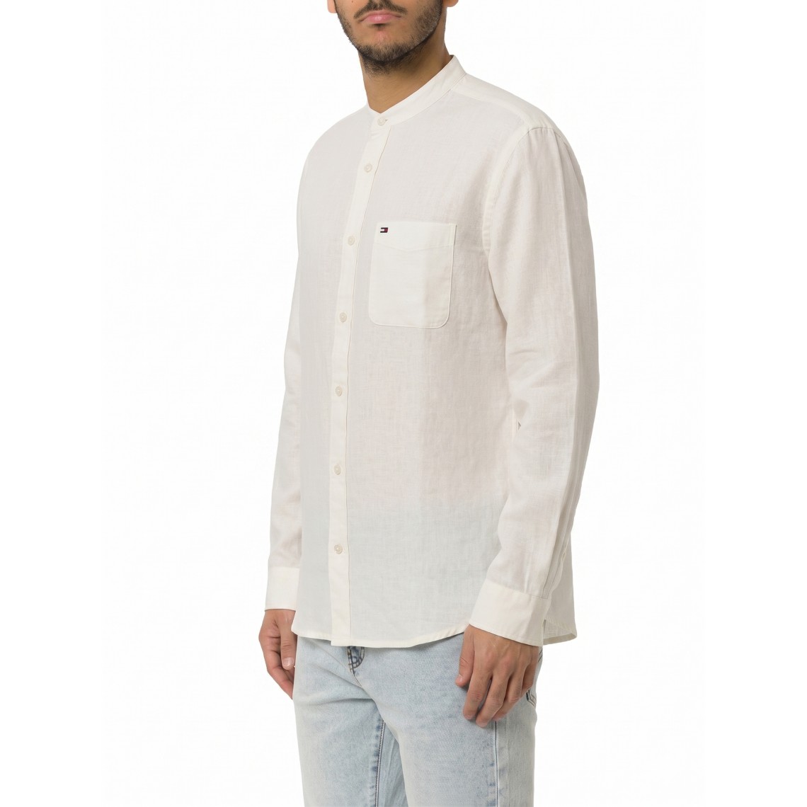 Camicia coreana in misto lino Tommy Jeans