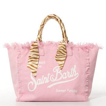 Borsa Vanity regular in canvas rosa con twill removibile...
