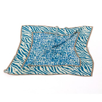 Foulard Kitana in seta con stampa animalier Mc2 Saint Barth