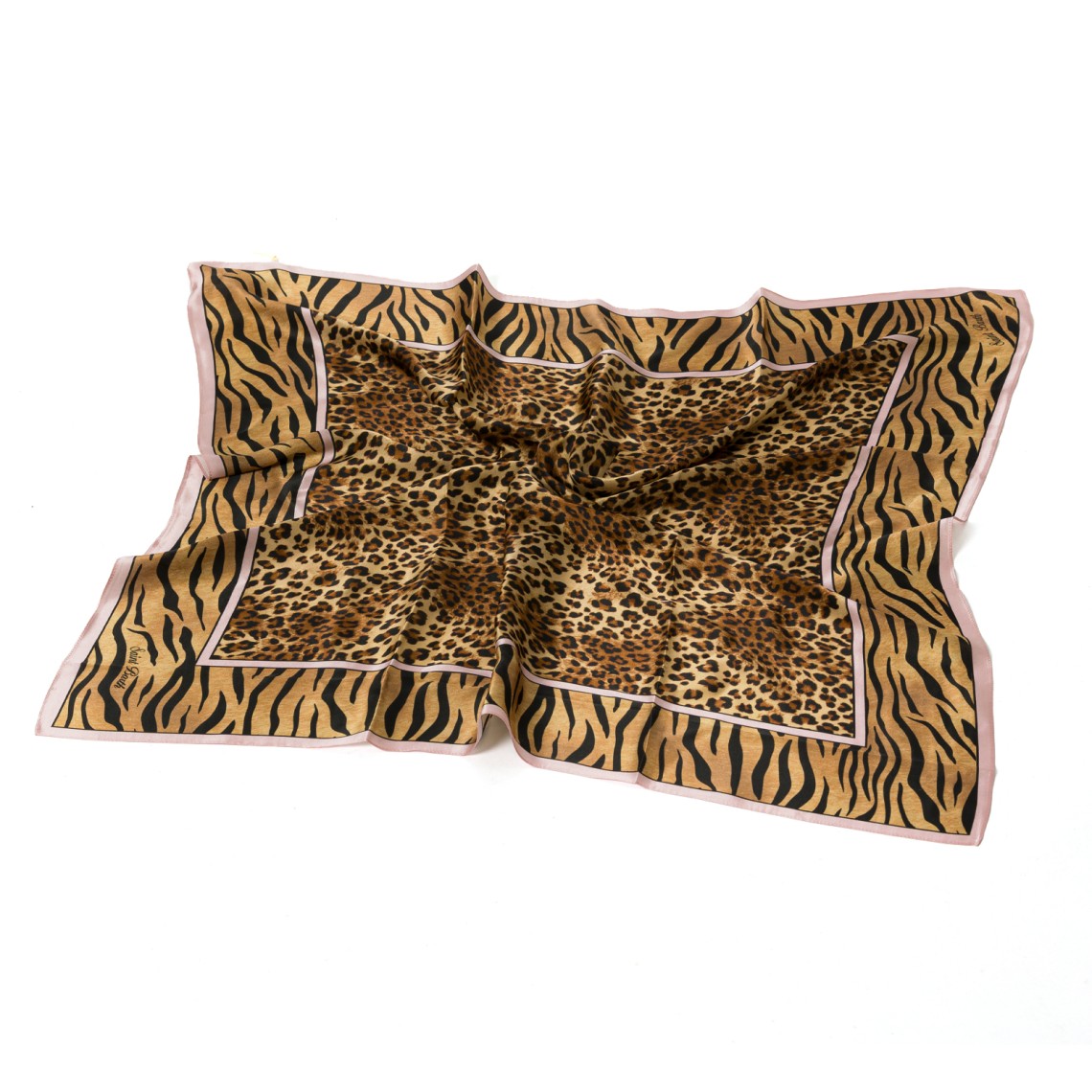 Foulard Kitana in seta con stampa animalier Mc2 Saint Barth