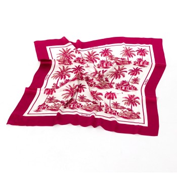Foulard Kitana in seta con stampa tropicale Mc2 Saint Barth