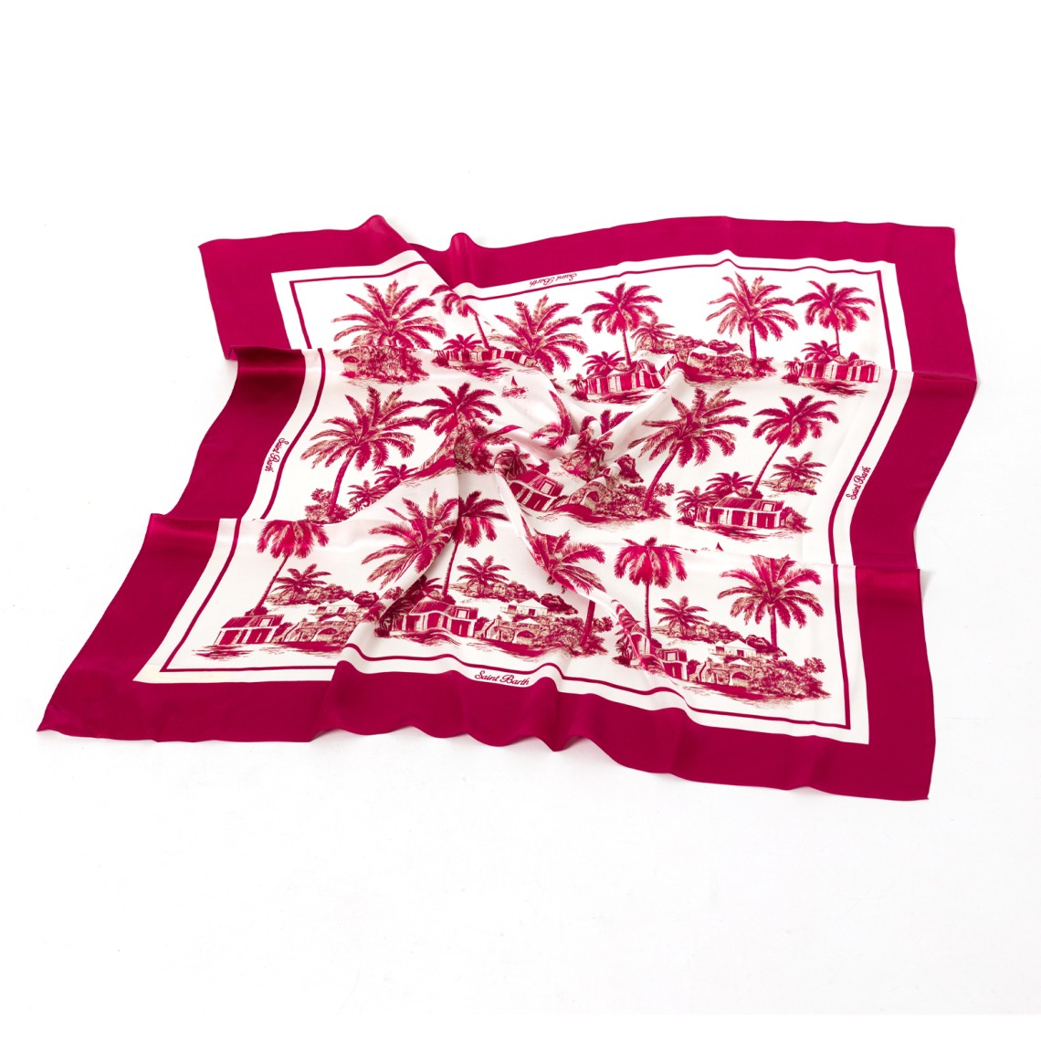 Foulard Kitana in seta con stampa tropicale Mc2 Saint Barth