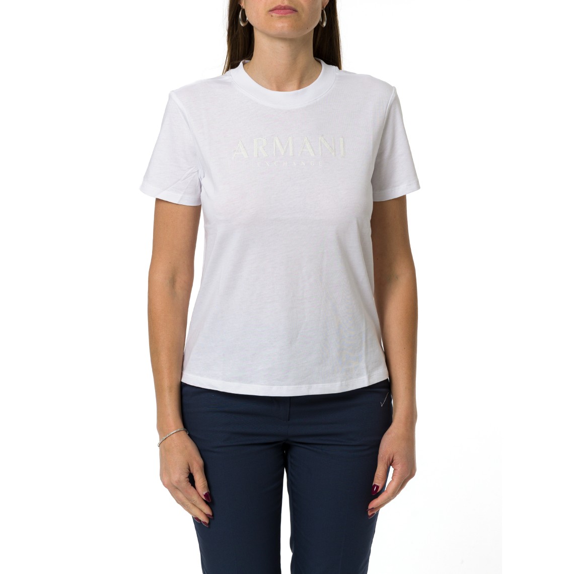 T-shirt relaxed fit Armani Exchange in jersey di cotone