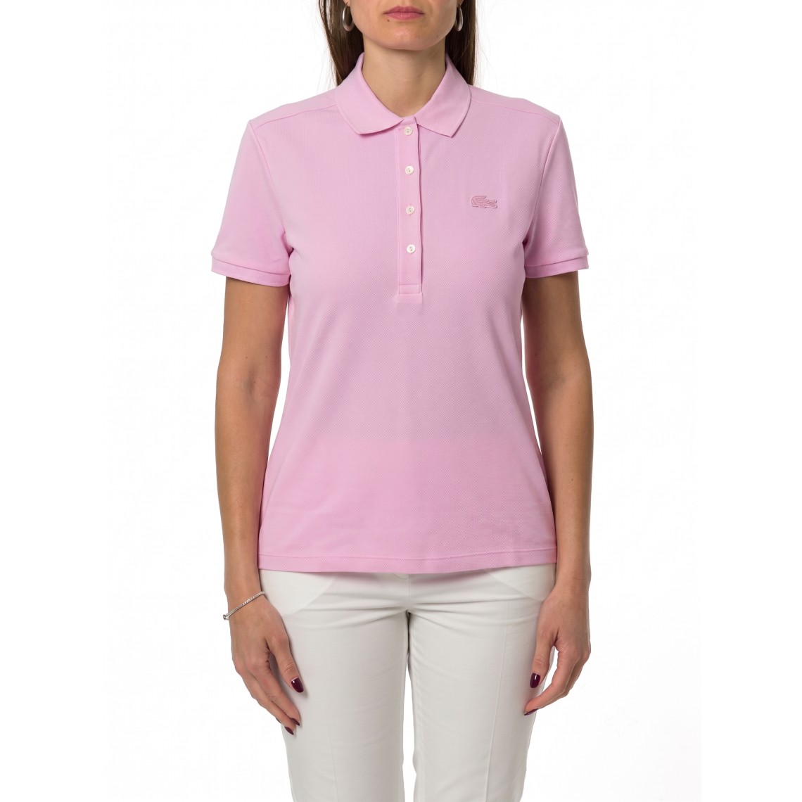 Polo in piqué di cotone stretch Lacoste
