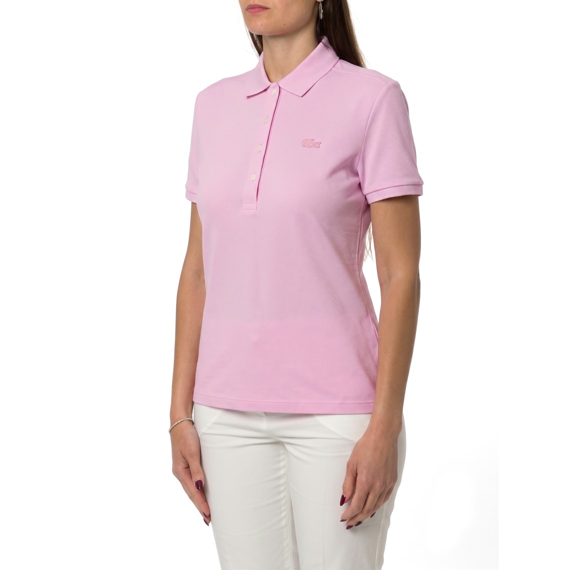 Polo in piqué di cotone stretch Lacoste