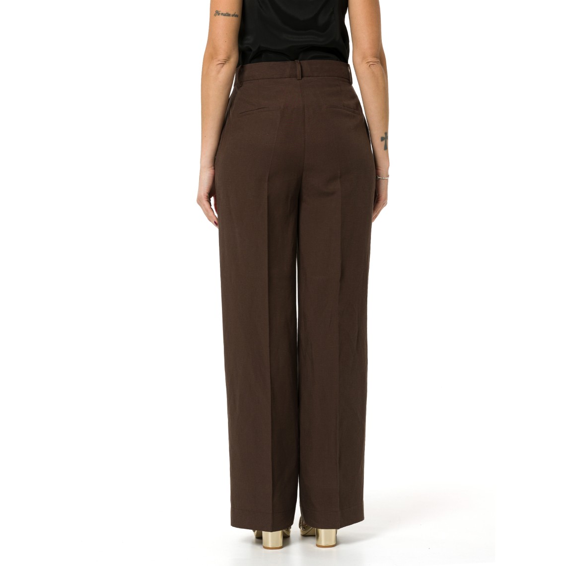 Pantaloni in misto lino Liu Jo