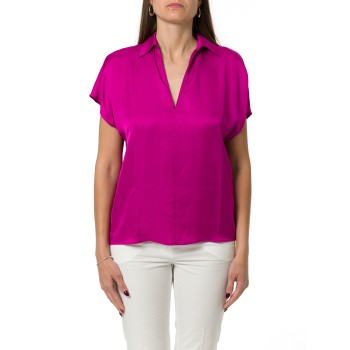 Blusa in raso di viscosa Liu Jo con scollo a V