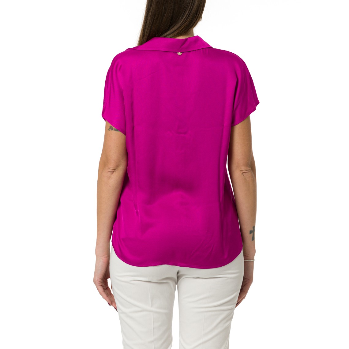 Blusa in raso di viscosa Liu Jo con scollo a V