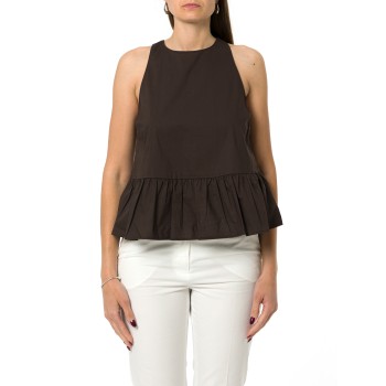 Top in popeline con fiocco Liu Jo