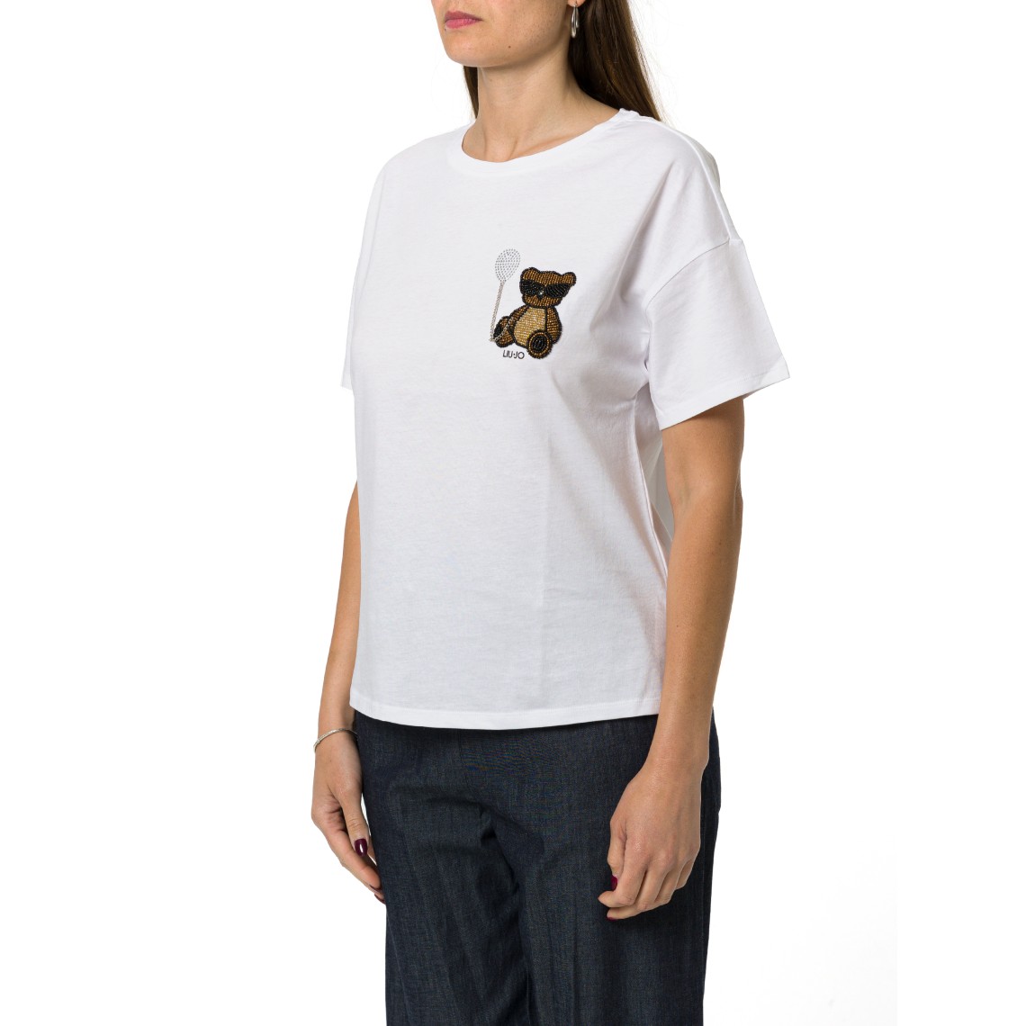 T-shirt con patch Liu Jo