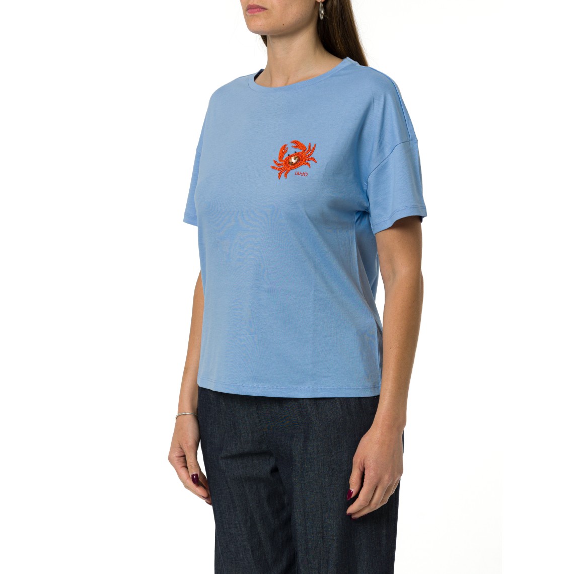T-shirt con patch Liu Jo