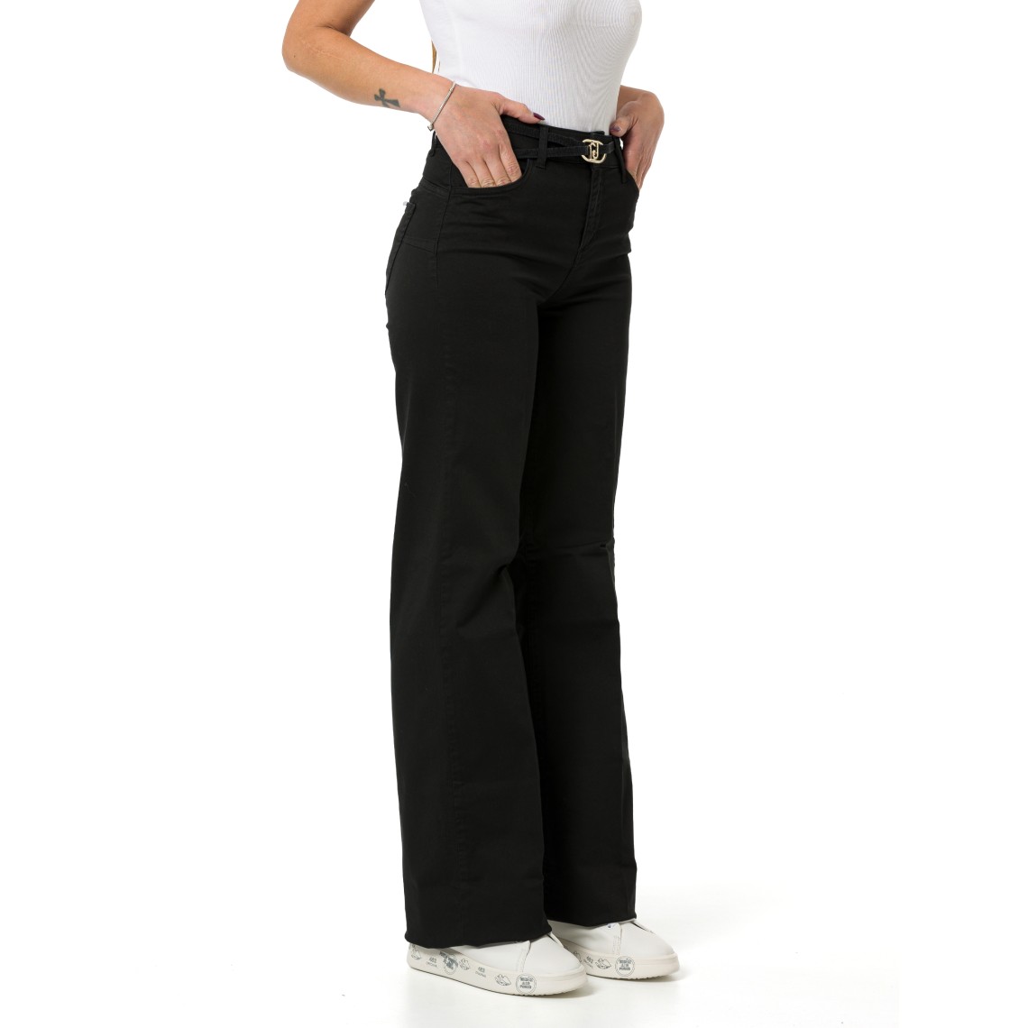 Pantaloni flare con cintura Liu Jo