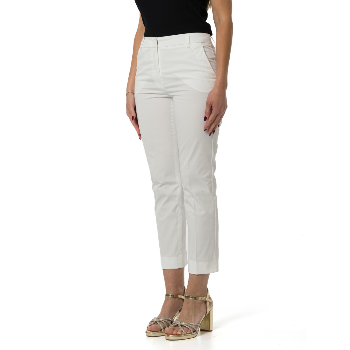 Pantaloni slim fit cropped Wkdcecco Weekend Max Mara