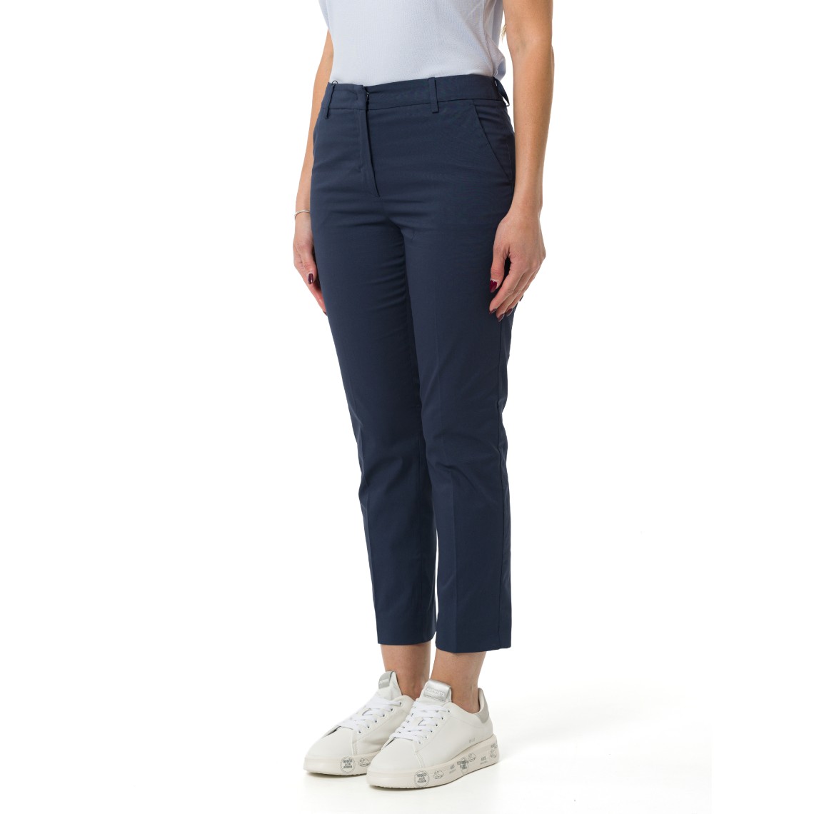Pantaloni slim fit cropped Wkdcecco Weekend Max Mara