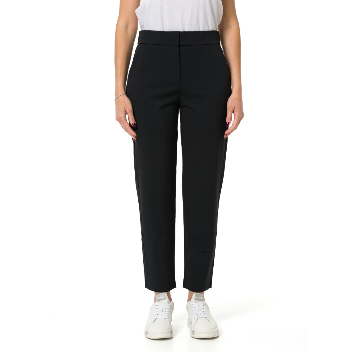 Pantaloni cropped in jersey Mmlpaio MM Max Mara