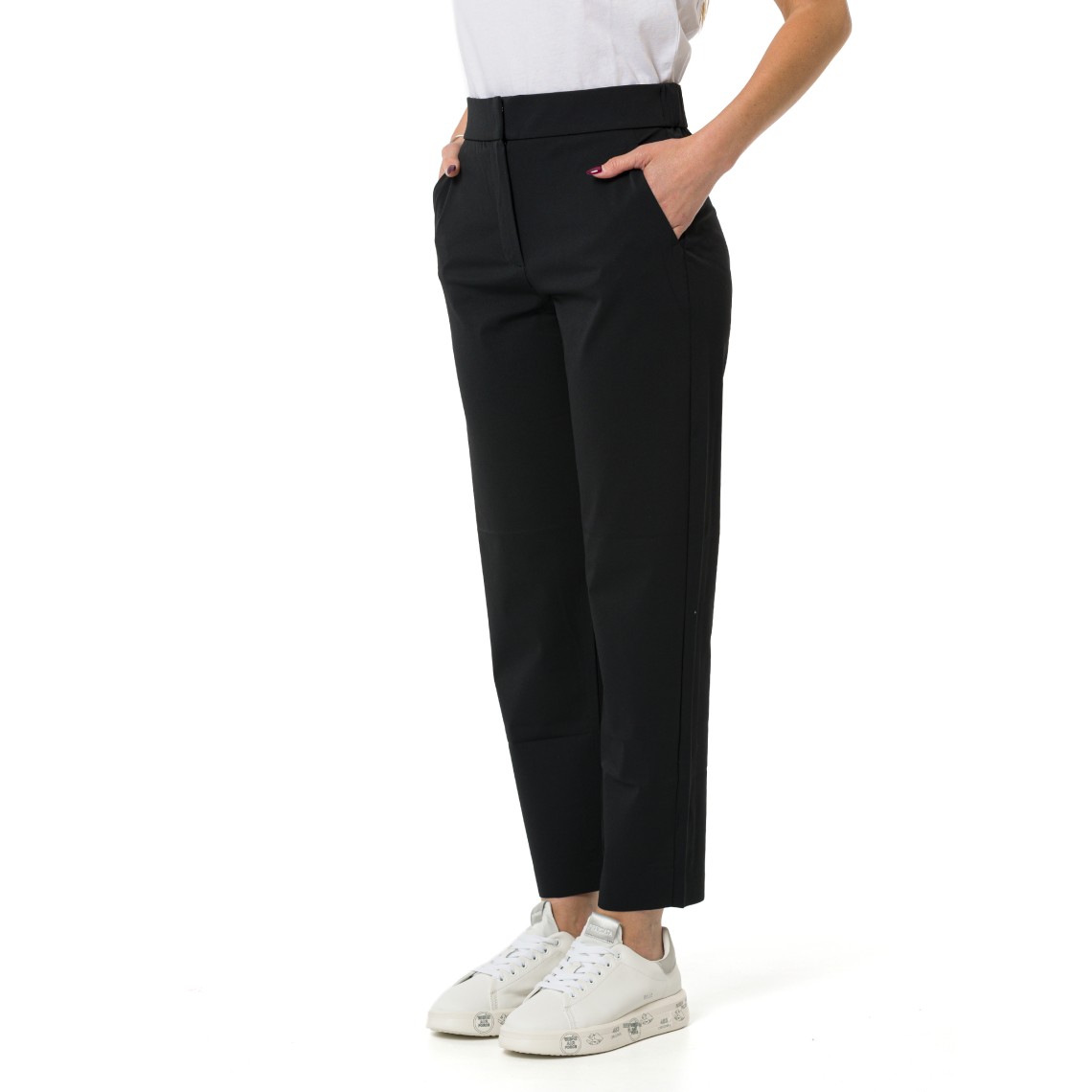 Pantaloni cropped in jersey Mmlpaio MM Max Mara