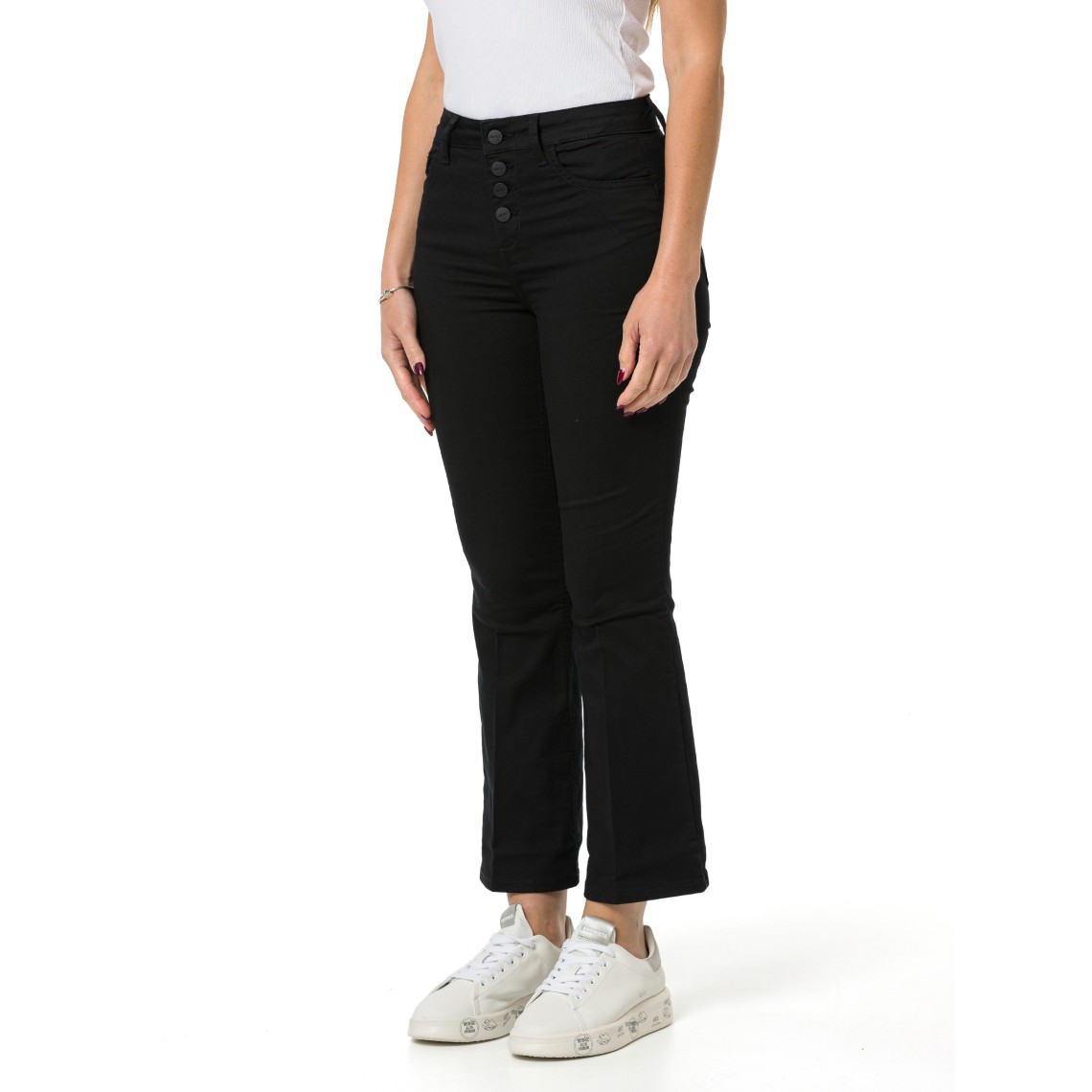 Pantaloni cropped a vita alta Liu Jo