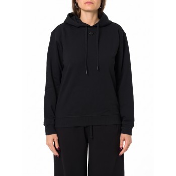 Felpa con cappuccio in cotone con logo Oval D Diesel