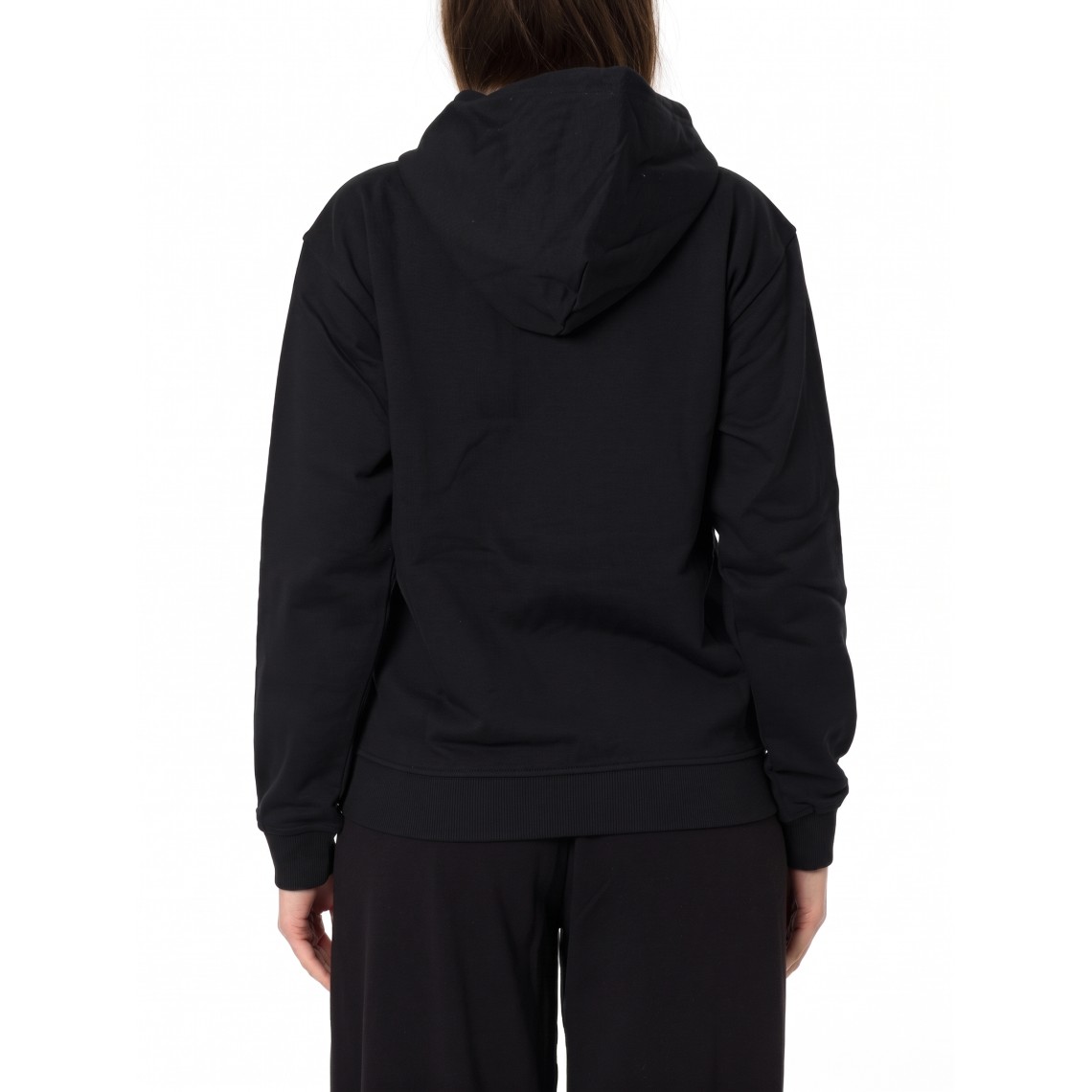 Felpa con cappuccio in cotone con logo Oval D Diesel