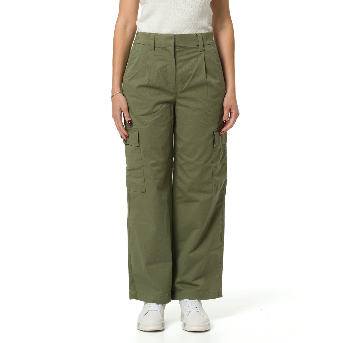 Pantaloni cargo in cotone elasticizzato Calvin Klein Jeans