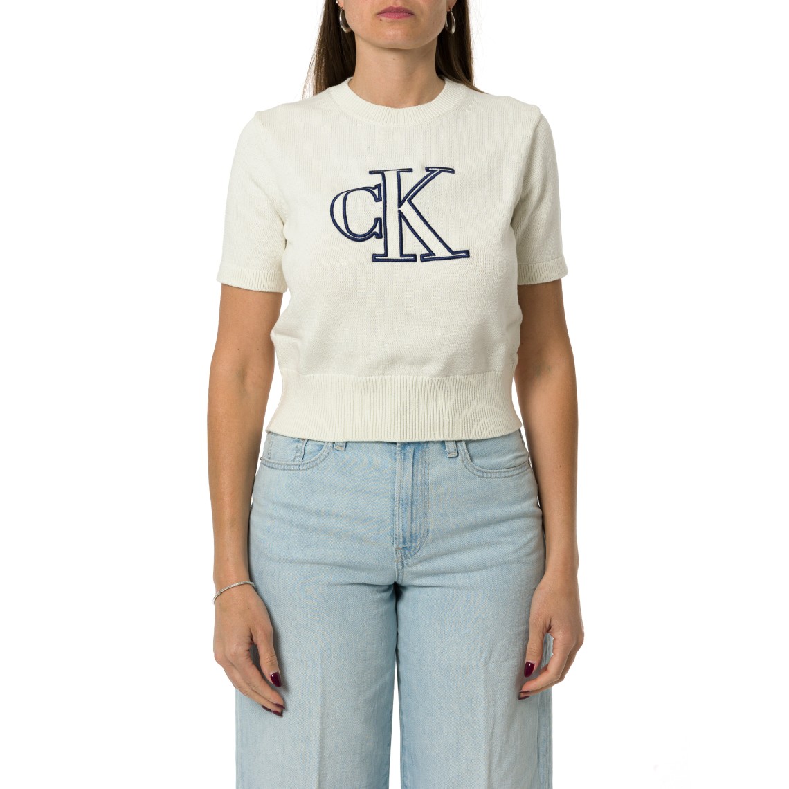Maglioncino a maniche corte Calvin Klein Jeans